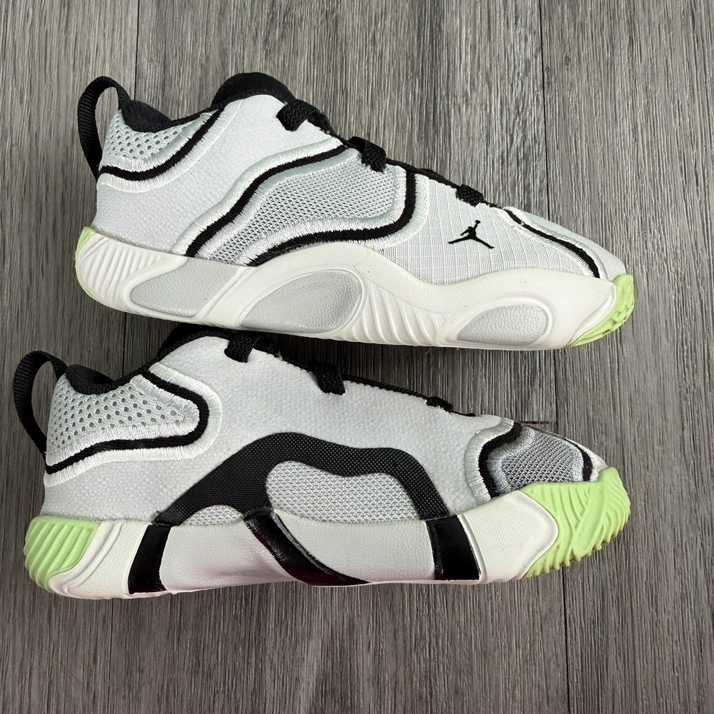 Nike Tatum 3 Toddler Sneakers Size 8C Platinum Tint Black Kids Jordans EUC Box - Picture 6 of 8